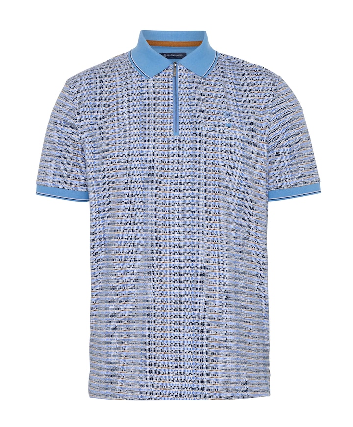 Heren polo blauw