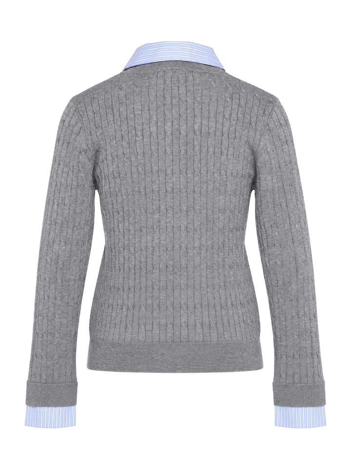Dames vest grijs