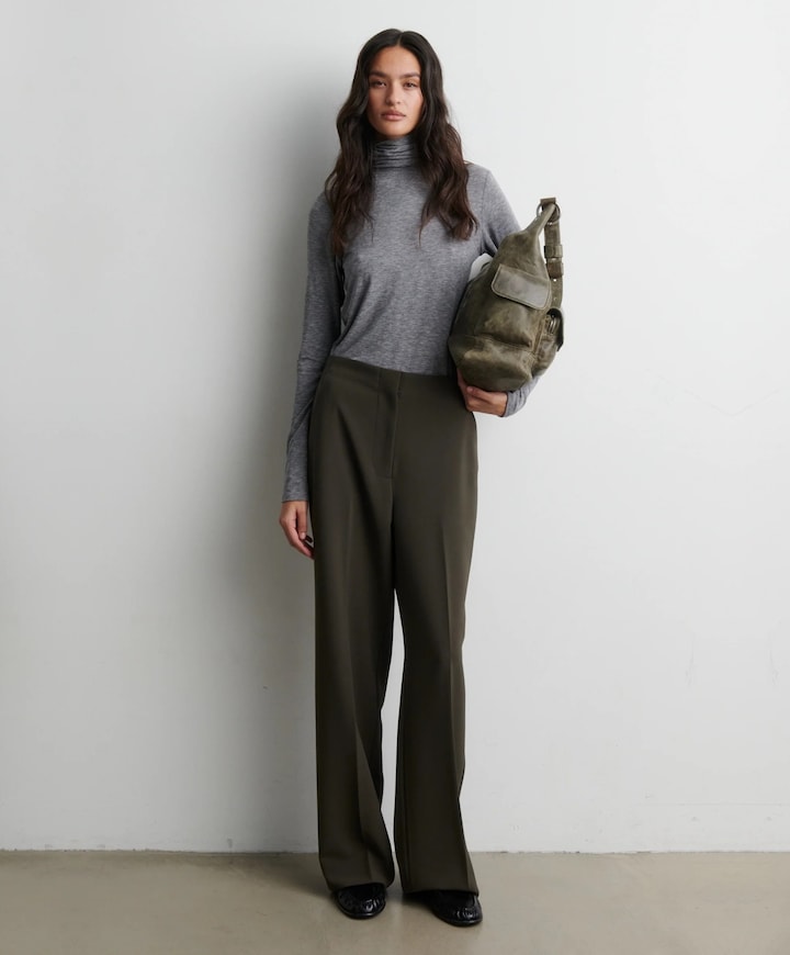 Fique Classic Trousers dames broek groen