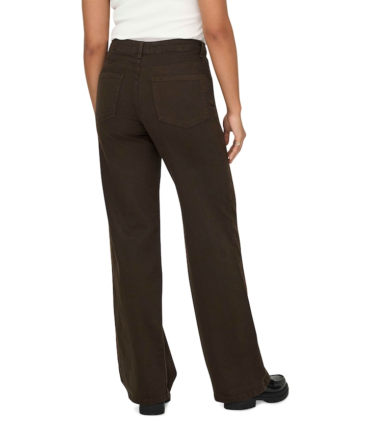 ONLMADISON BLUSH HW WIDE COLOR dames jeans bruin