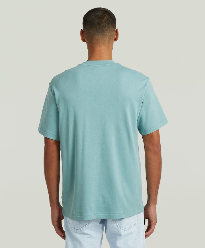 Heren T-shirt blauw