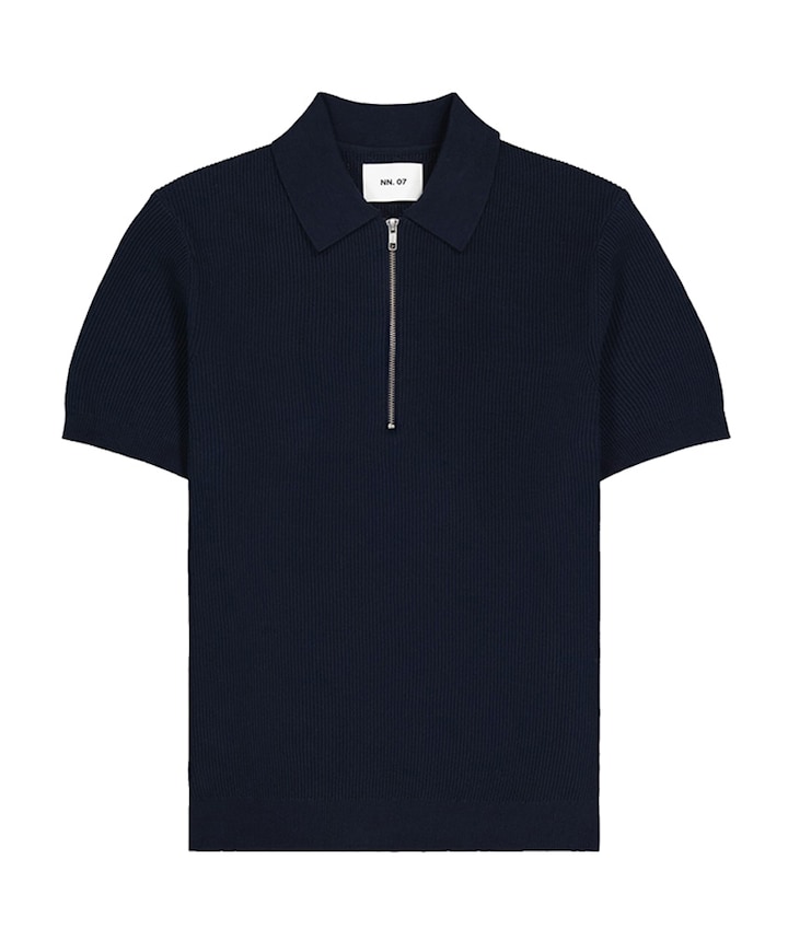 Heren polo blauw