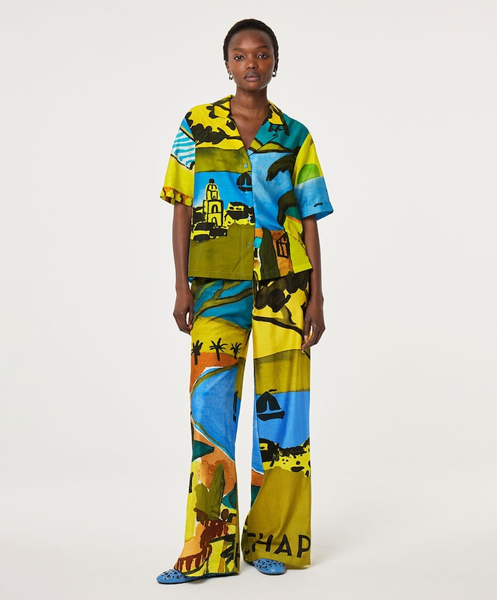 Dames blouse multicolor