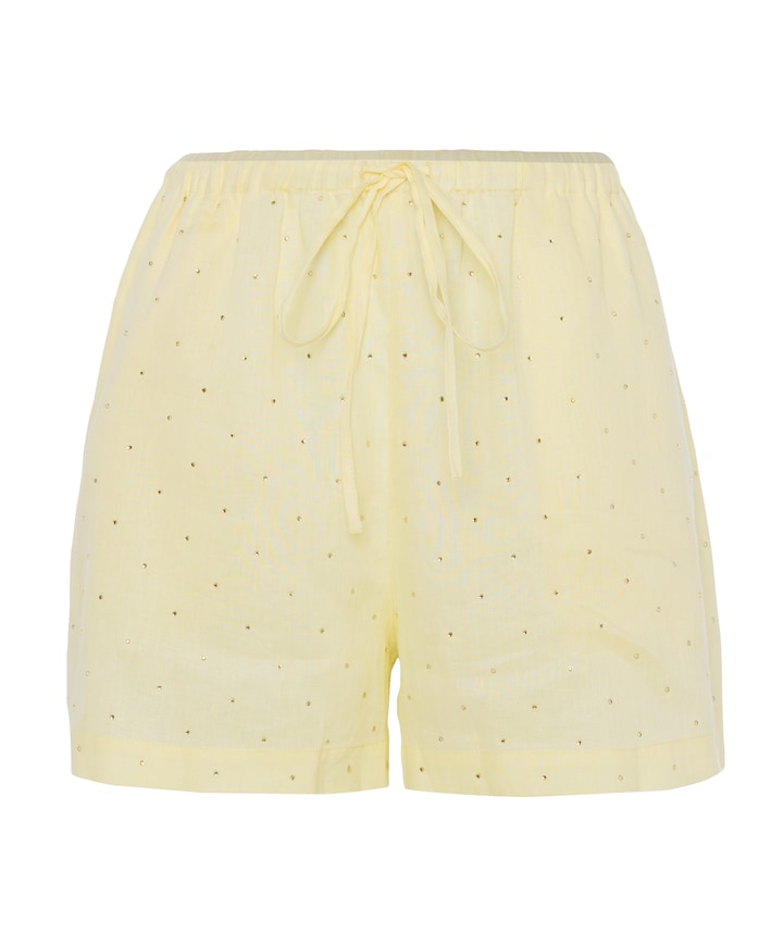 Dames short geel