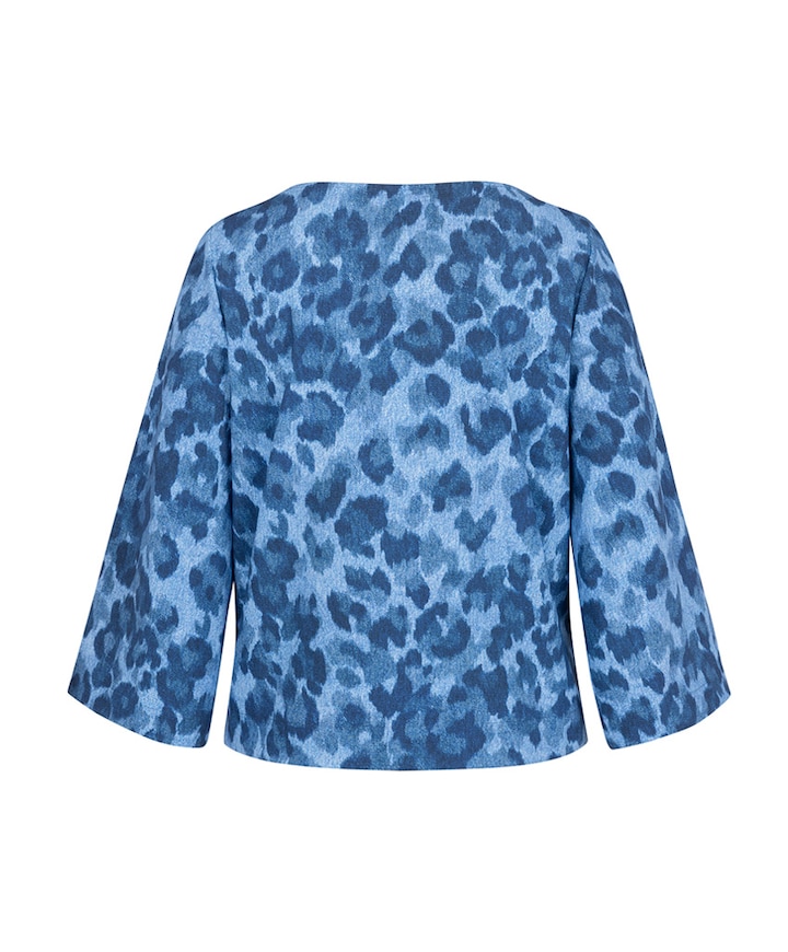 Dames blouse blauw