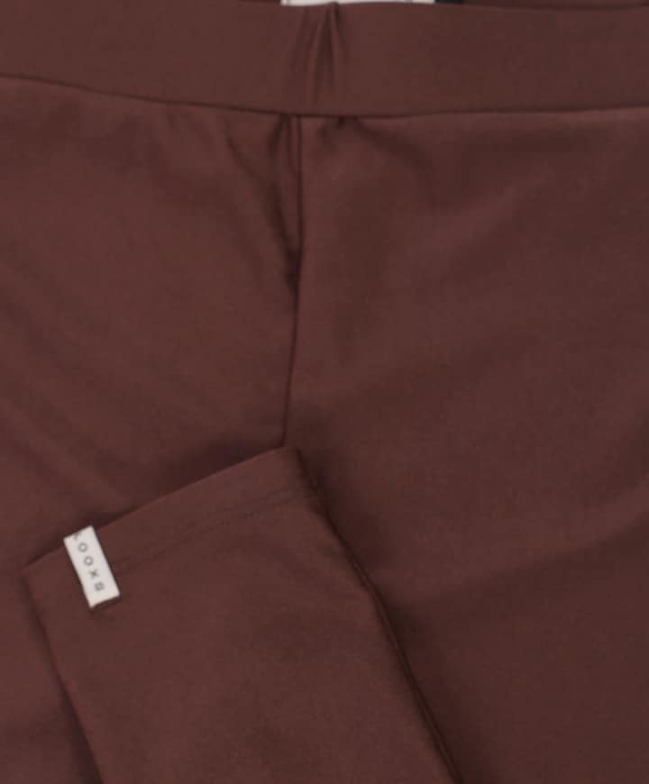 Little heart shiny legging meisjes broek bruin