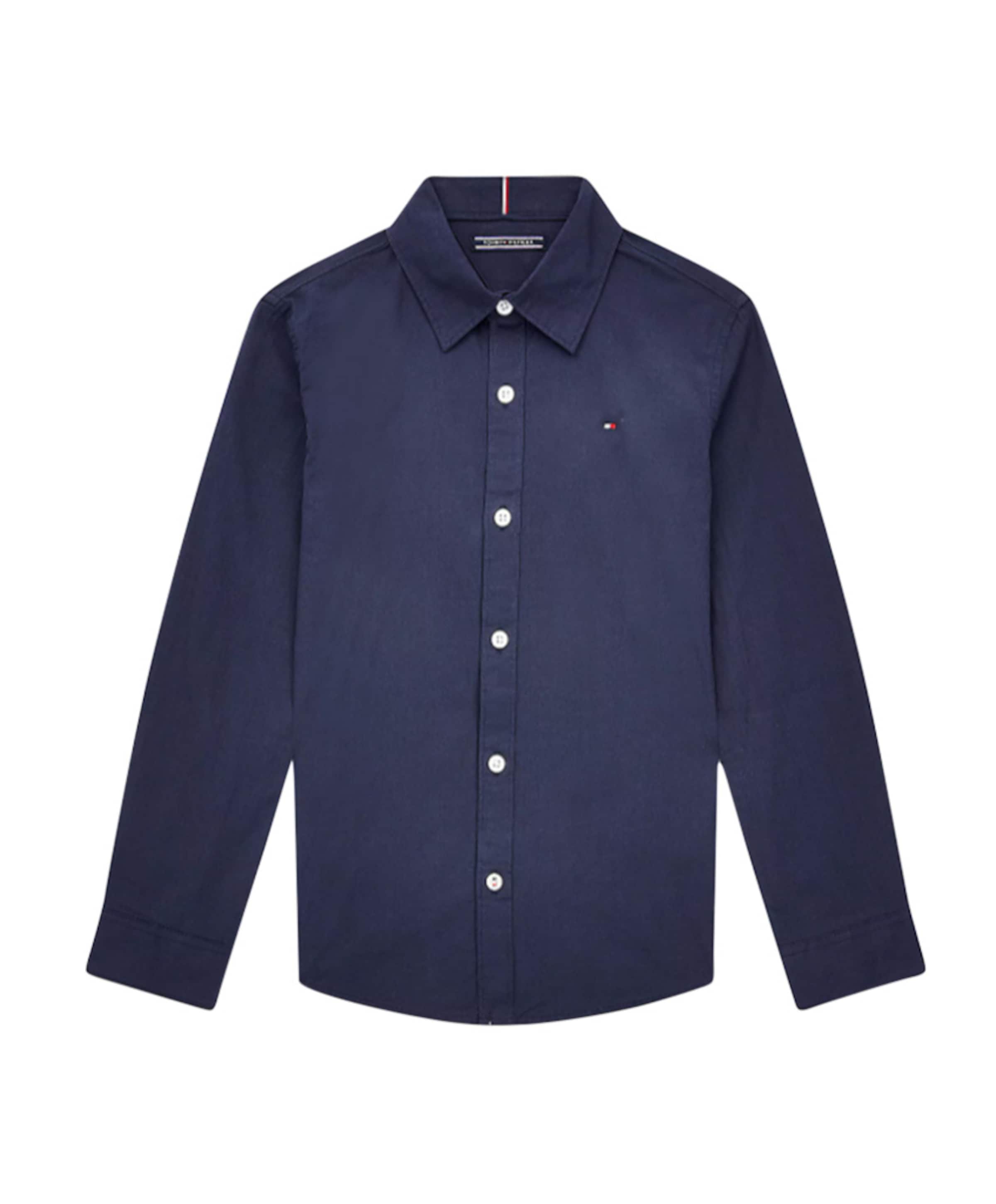 Overhemd lange mouw blauw