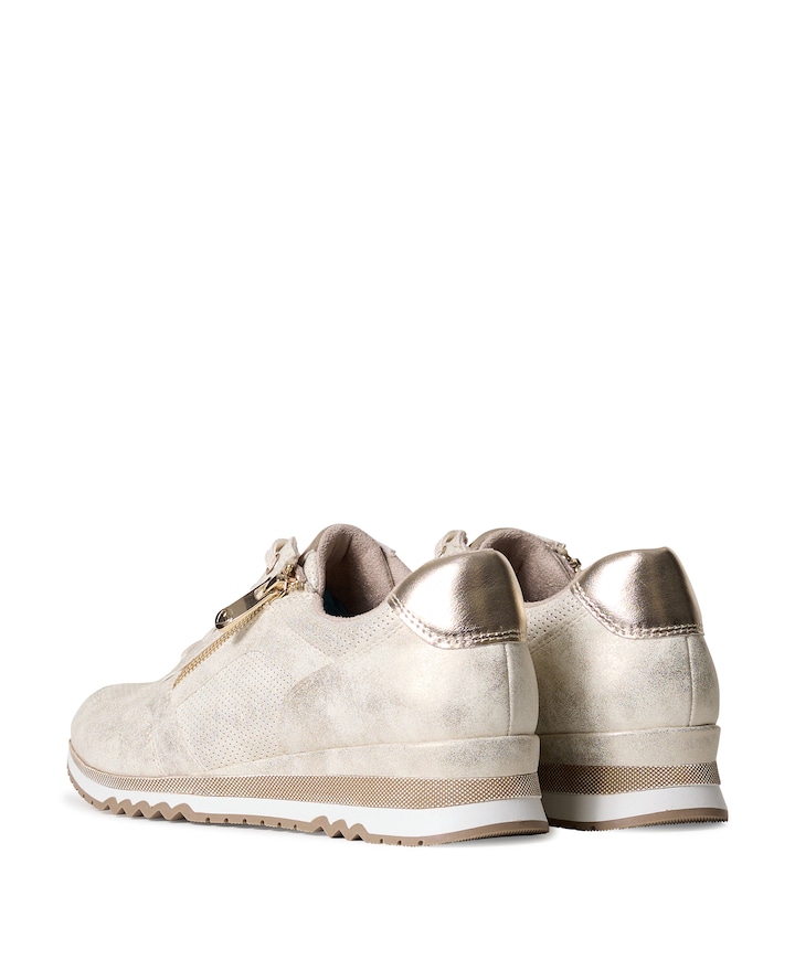 Woms Lace-up dames sneakers goud