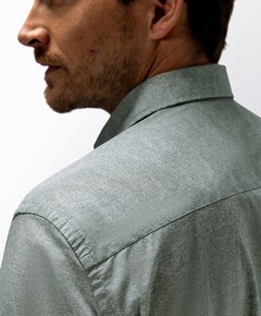 Heren overhemd lange mouw groen