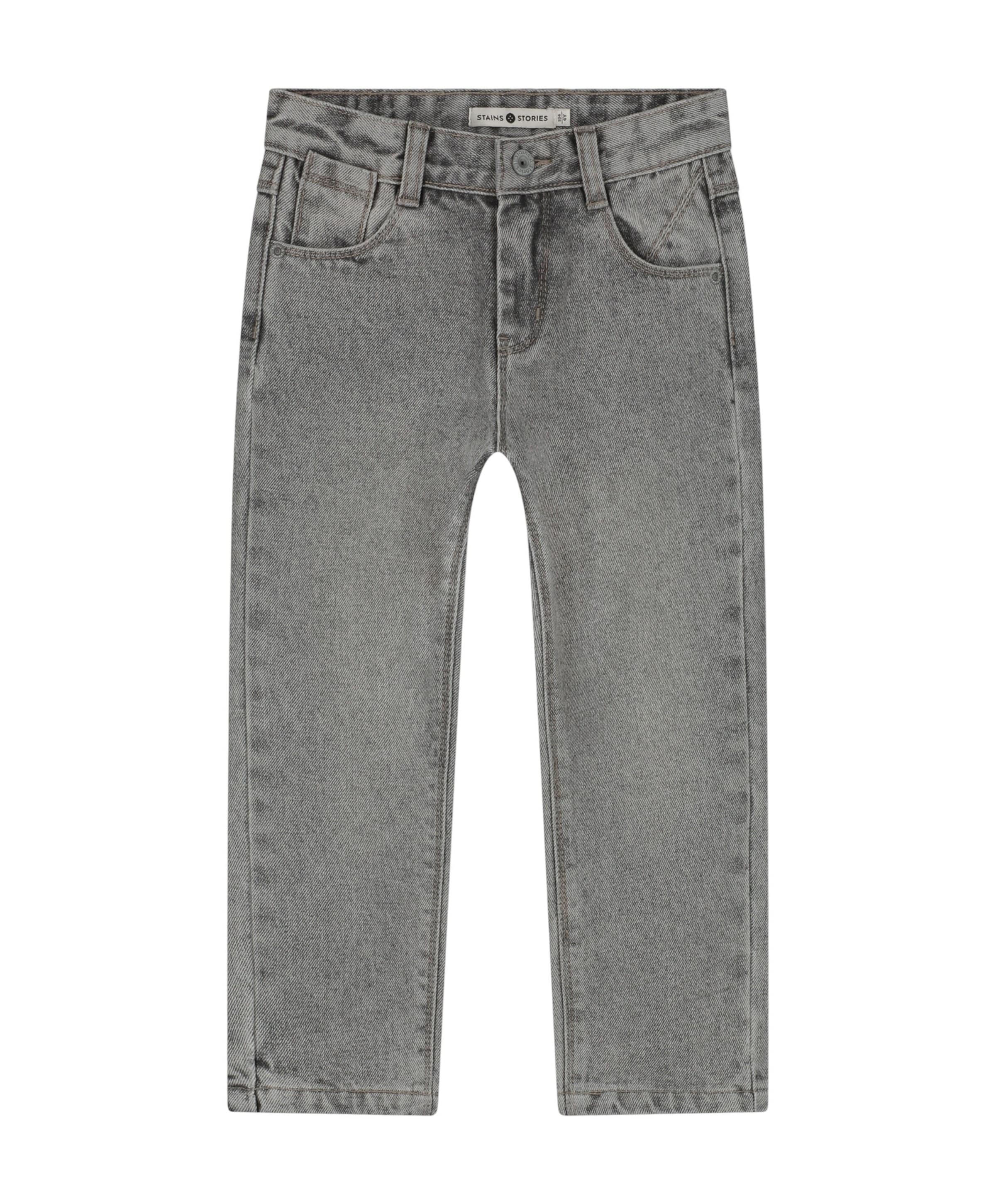 Wide Fit jongens jeans grijs