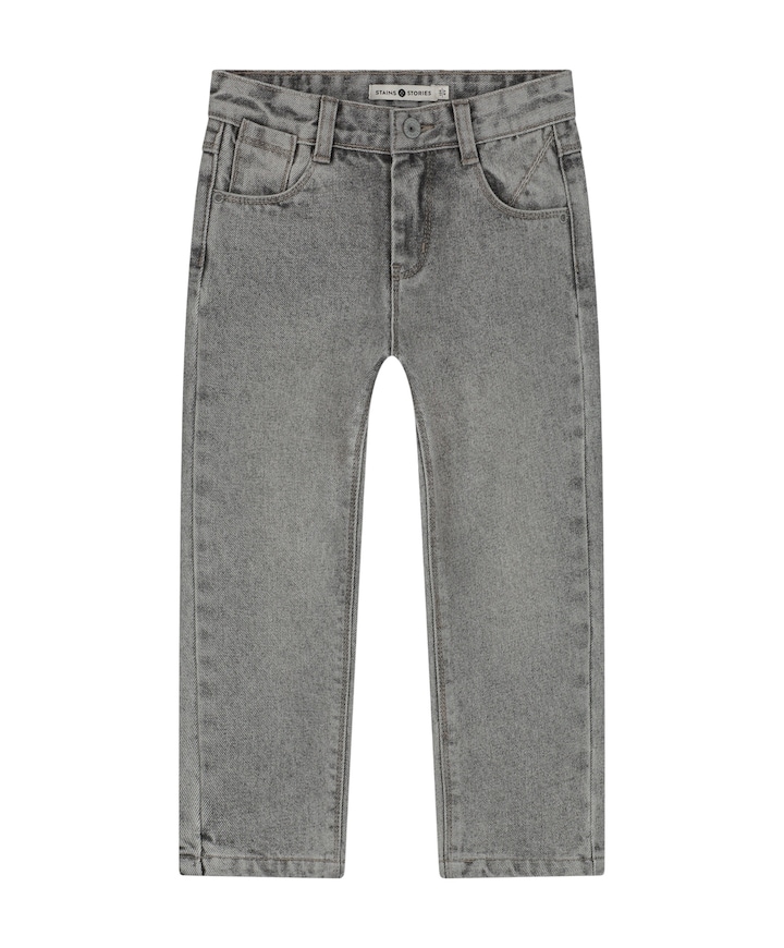 Wide Fit jongens jeans grijs