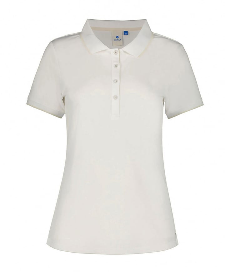 Dames polo ecru