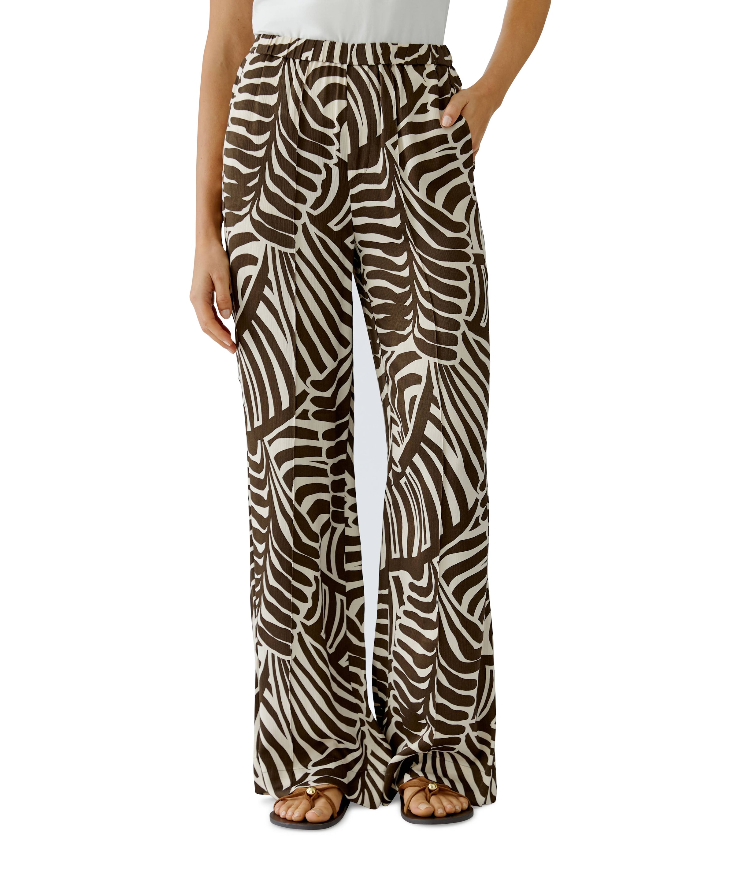 Hose dames broek bruin