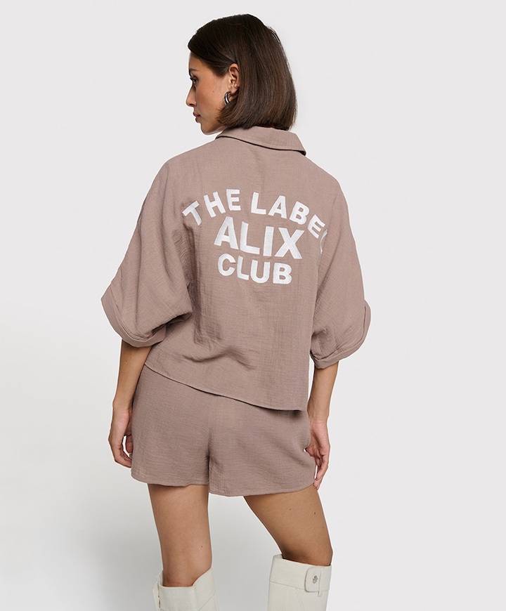 Dames blouse beige
