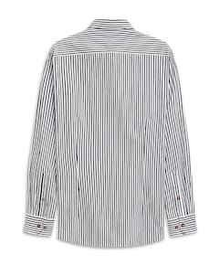 Heren overhemd lange mouw blauw