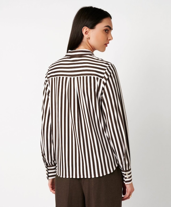 Dames blouse bruin
