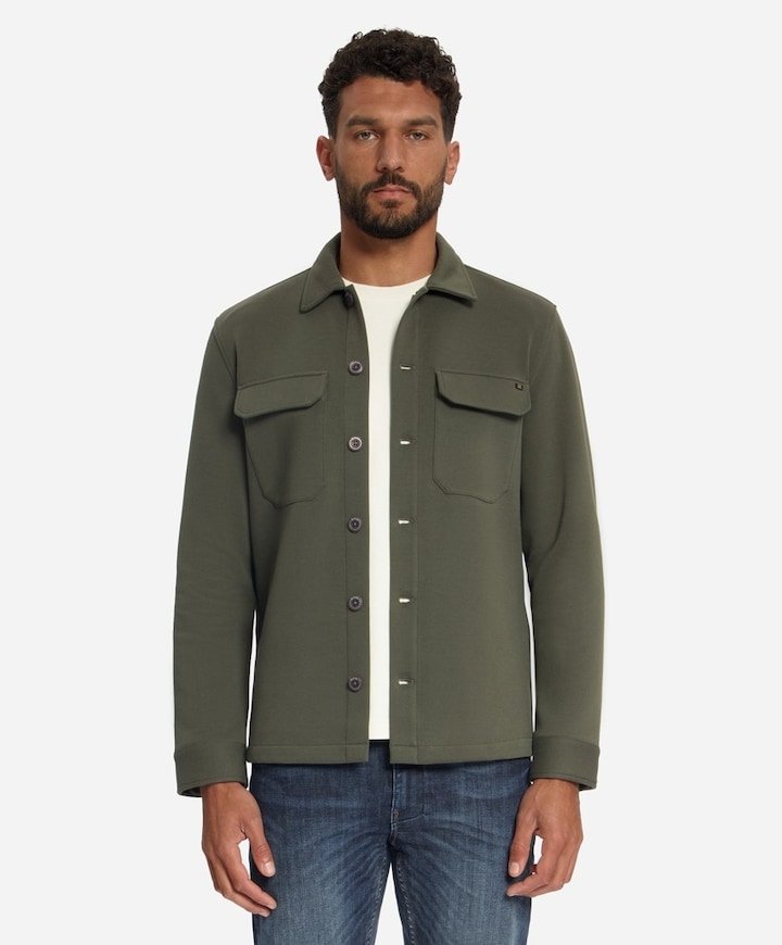 Heren overshirt groen