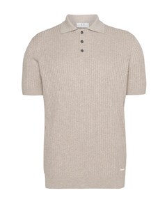 Heren polo beige