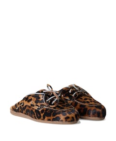 Boat Loafer Mule  dames clogs beige