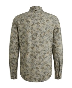 Heren overhemd lange mouw groen