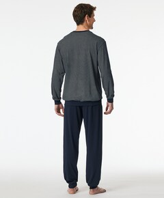 Heren pyjamaset blauw