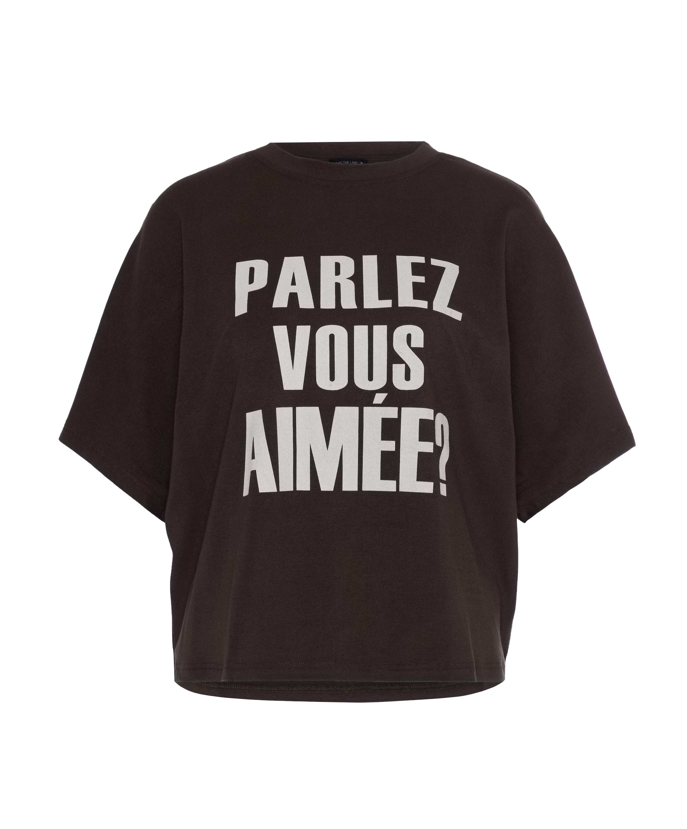 Dames T-shirt bruin