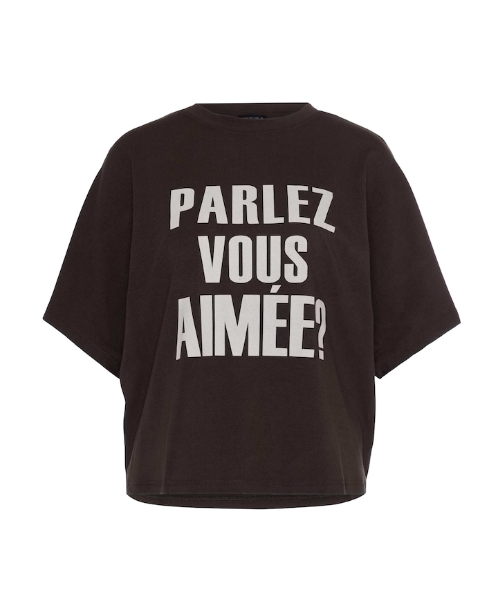 Dames T-shirt bruin