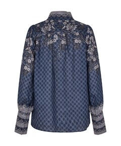 Dames blouse blauw