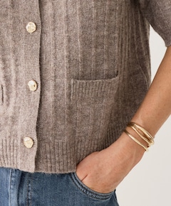 Dames vest beige