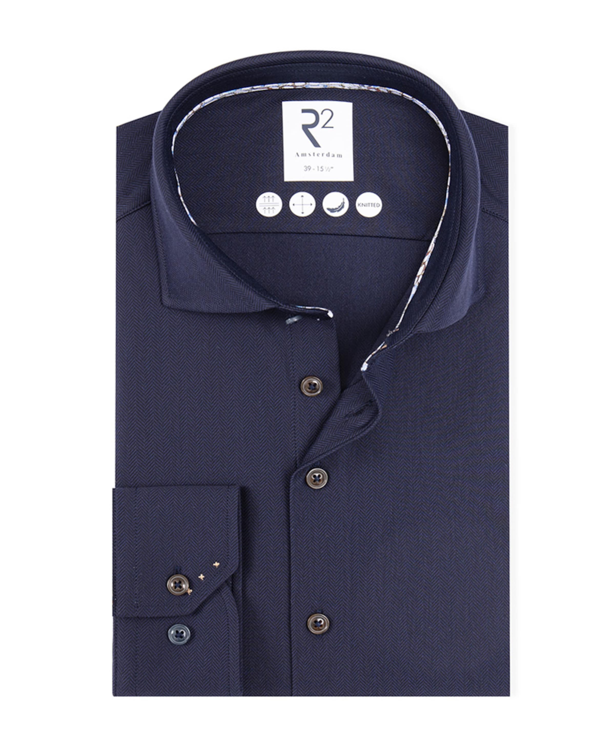 Overhemd lange mouw blauw