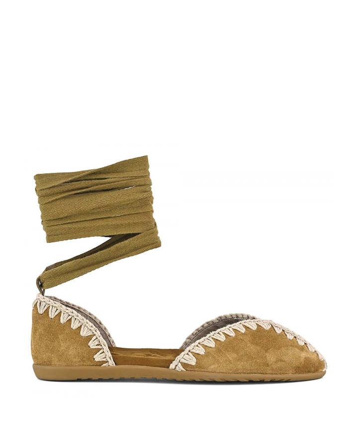 dames ballerina's bruin