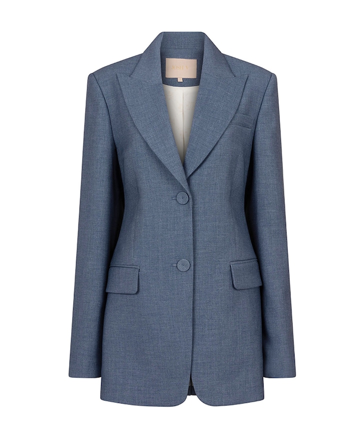 Dames blazer blauw