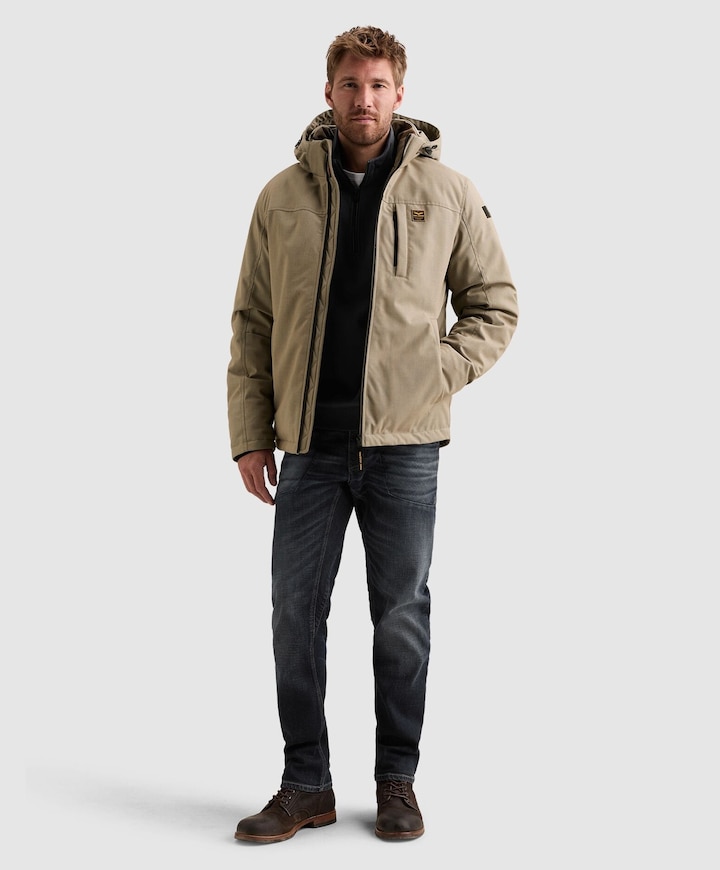 Heren jas beige