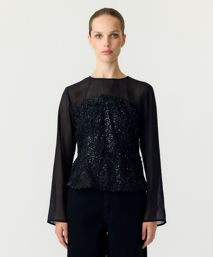 Dames top zwart