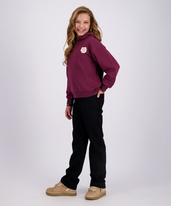 Meisjes hoodie bordeaux