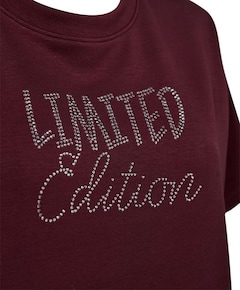 Dames T-shirt bordeaux