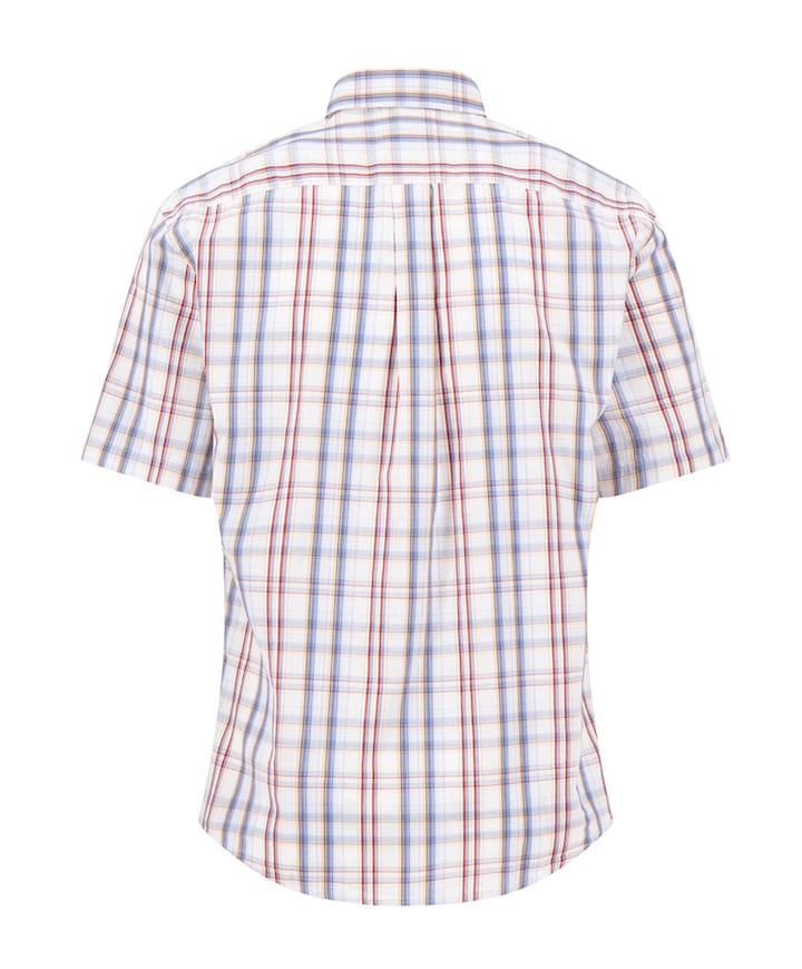 Heren overhemd korte mouw rood