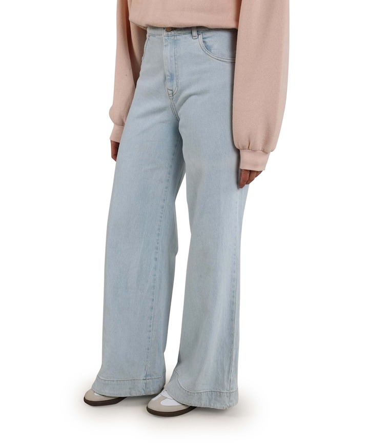 Abby Strass dames jeans blauw