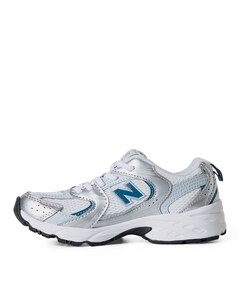 530 bungee lace uniseks sneakers  zilver