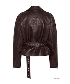 Dames leren jas bordeaux