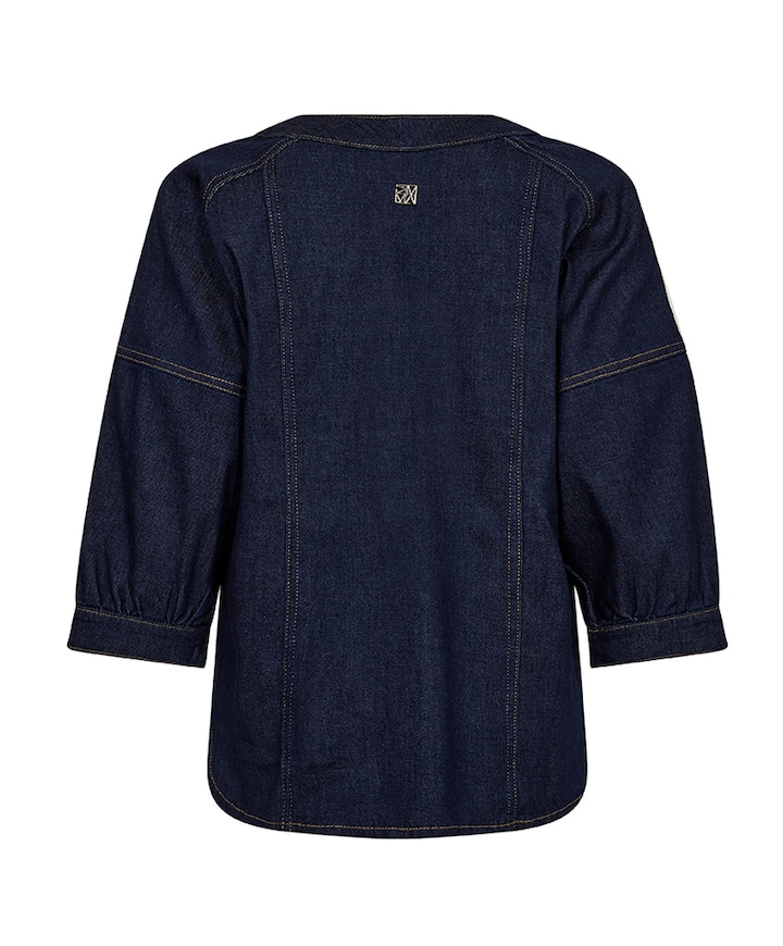 Dames blouse blauw