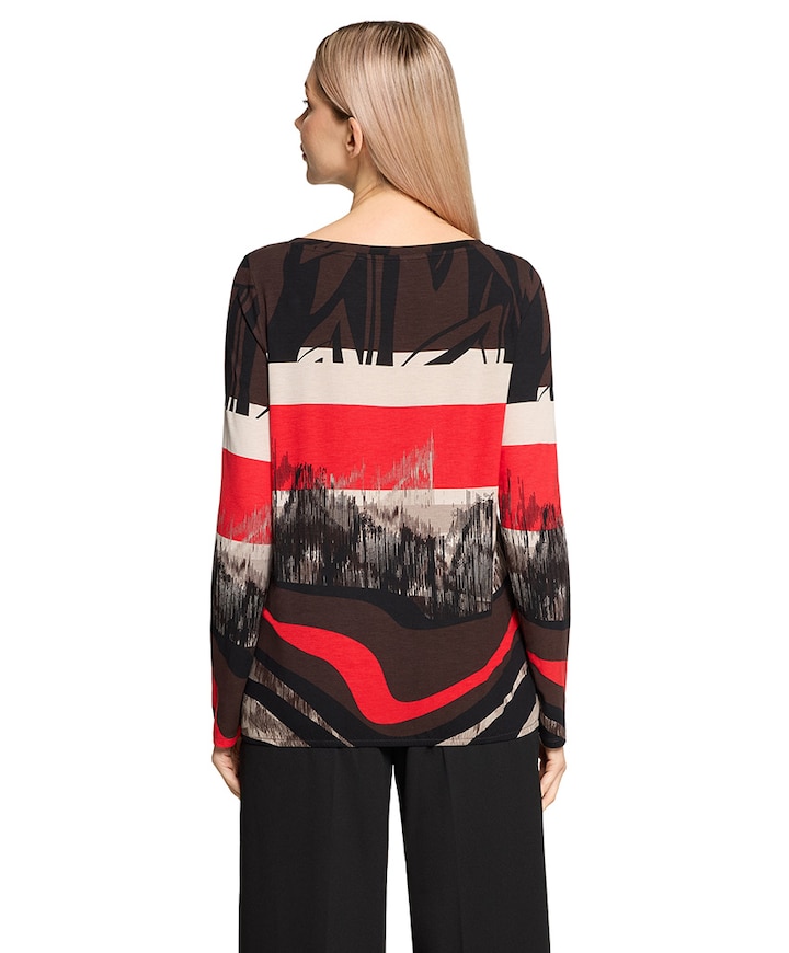 Dames longsleeve rood