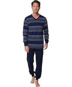 Heren pyjamaset blauw
