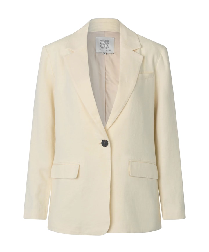 Dames blazer geel
