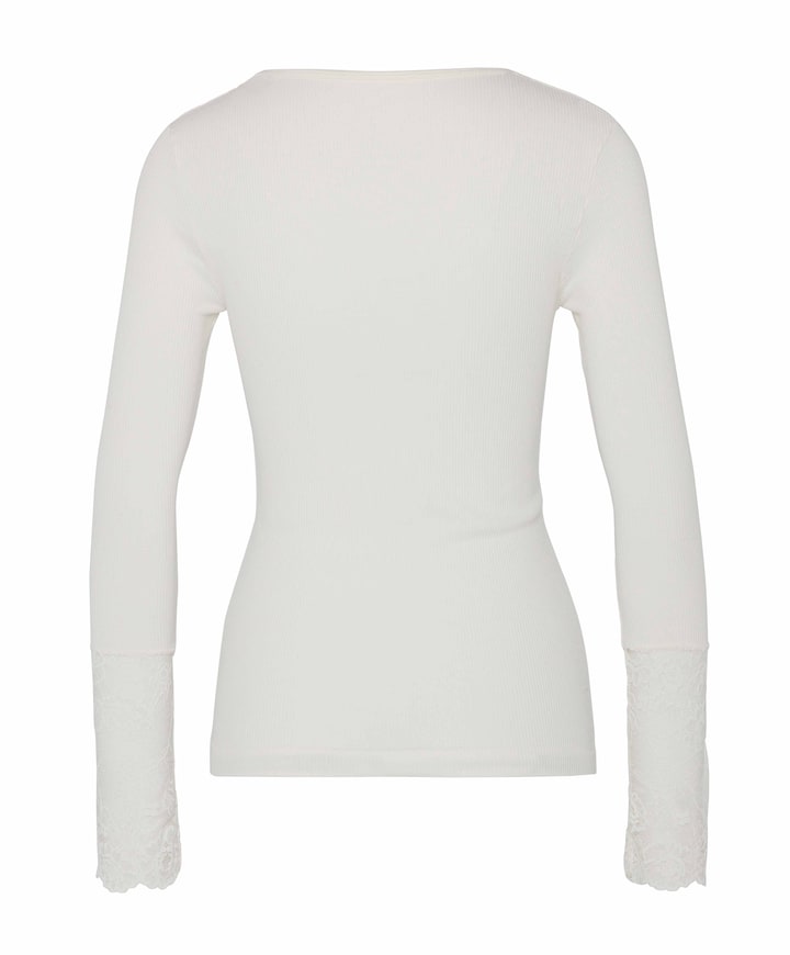 Dames longsleeve ecru
