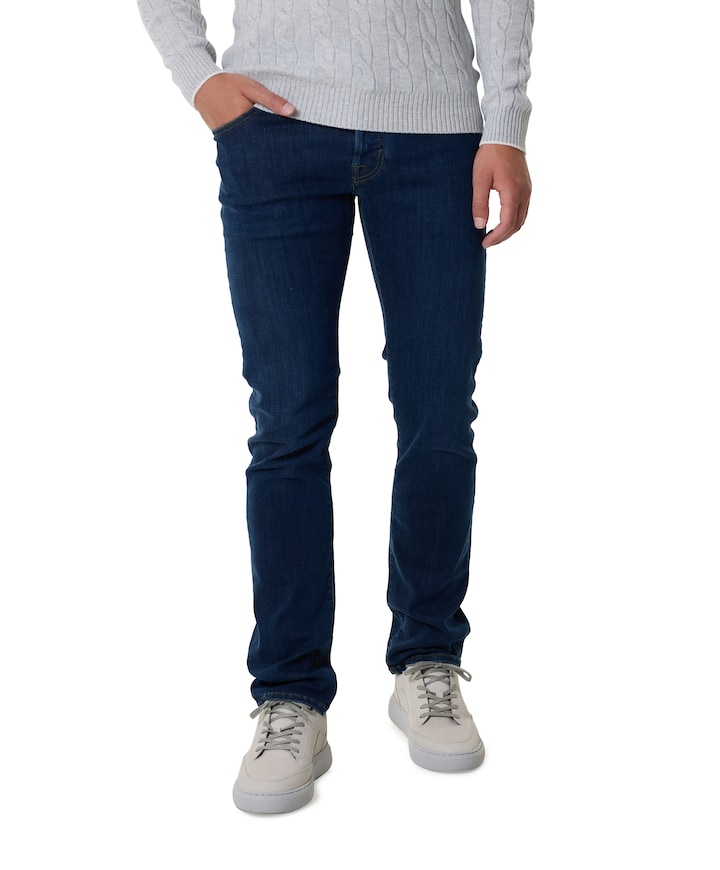 Nick Slim 5 Pocket jeans blauw