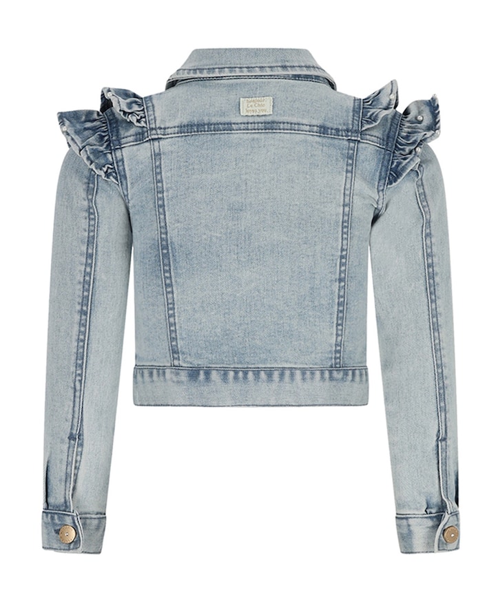 Meisjes spijkerjas blauw