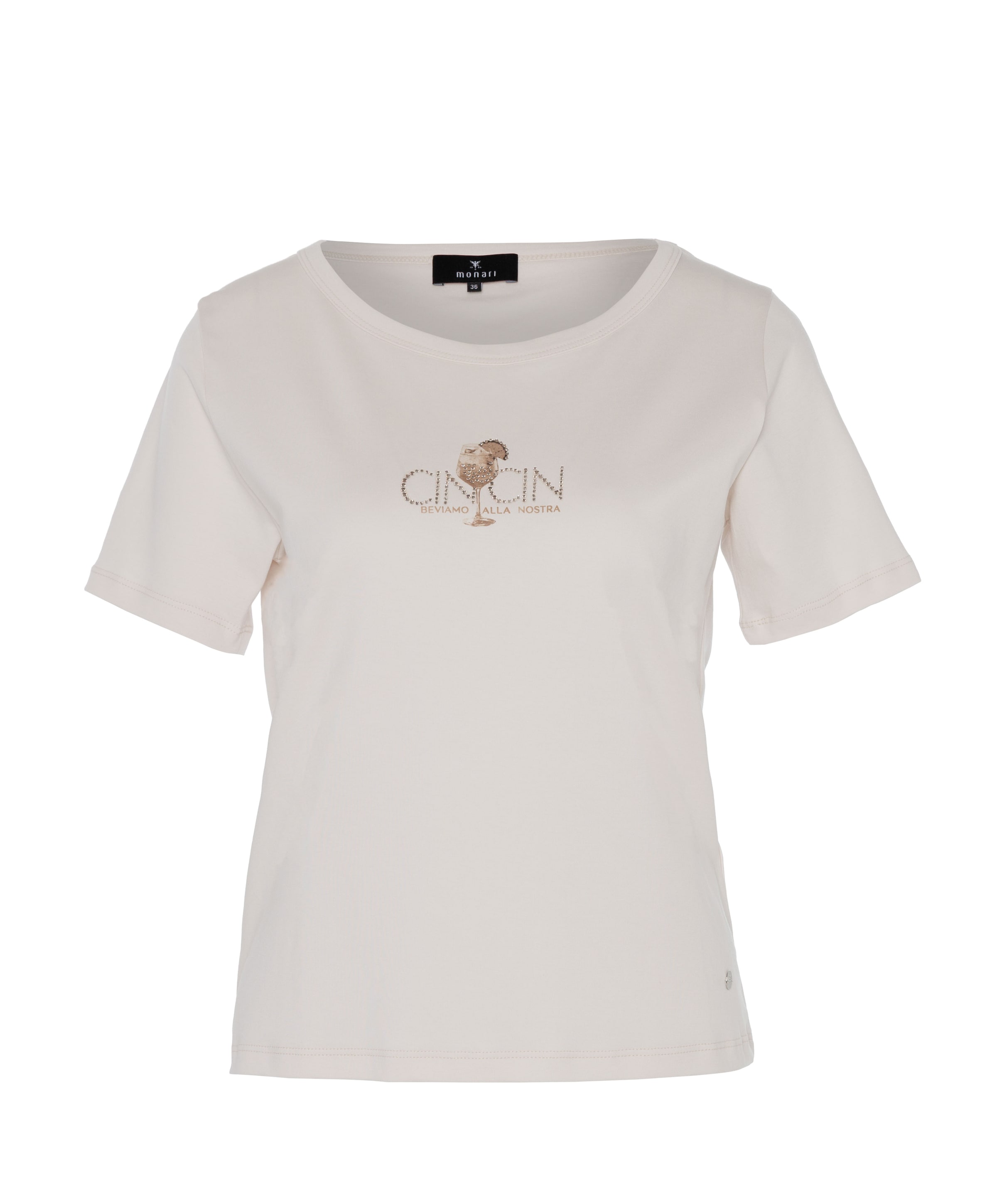 Dames T-shirt beige
