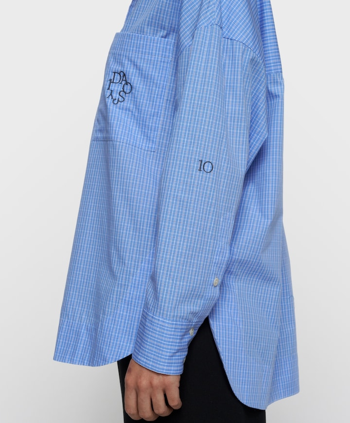 Dames blouse blauw