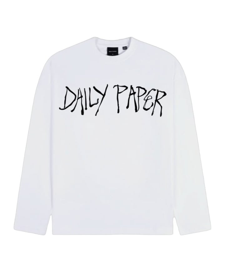 Heren longsleeve wit